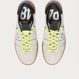 NWT P448 Monza Trek Taupe Low Top Sneakers